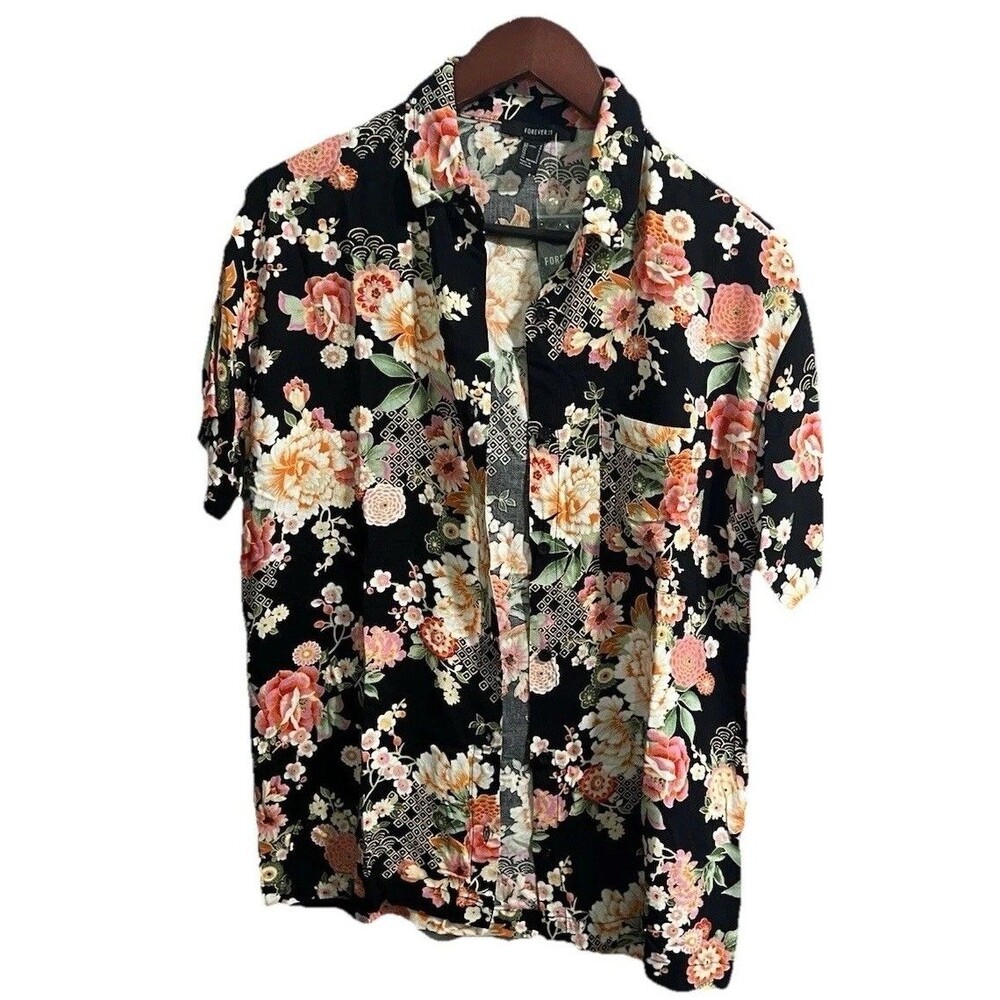Forever 21 Men’s Flower Men’s Shirt